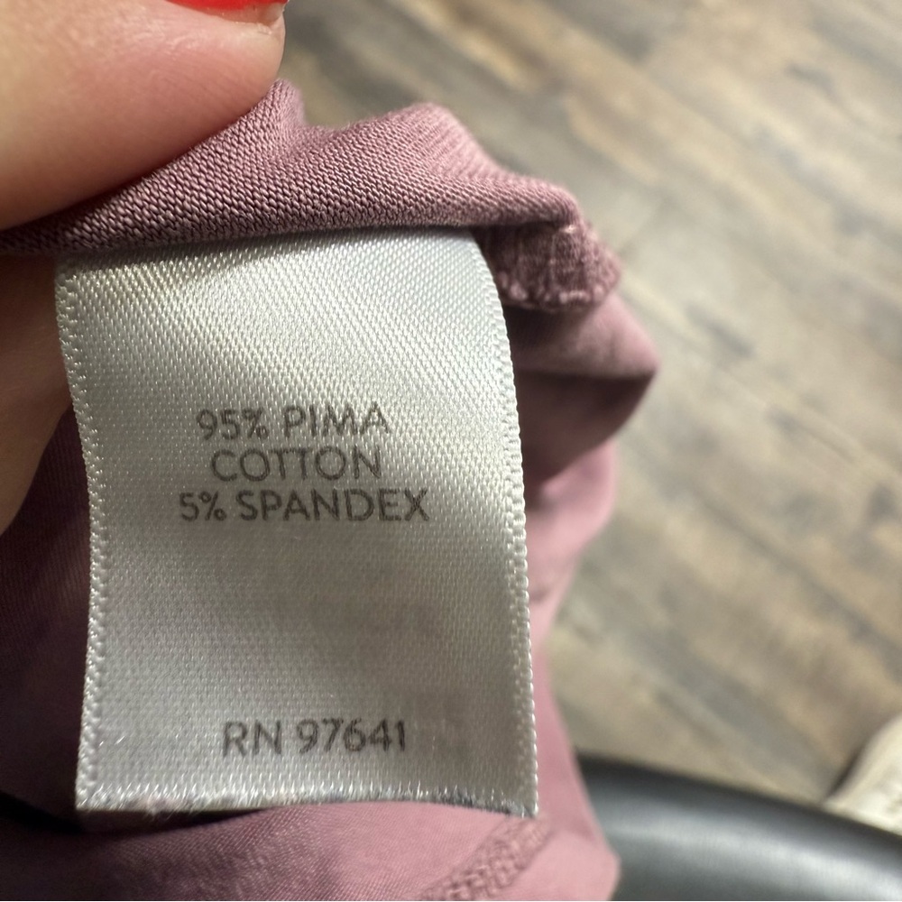 PureJill J. Jill Pima Stretch Tank Women's Mauve Sleeveless Tank Top - Picture 4 of 8
